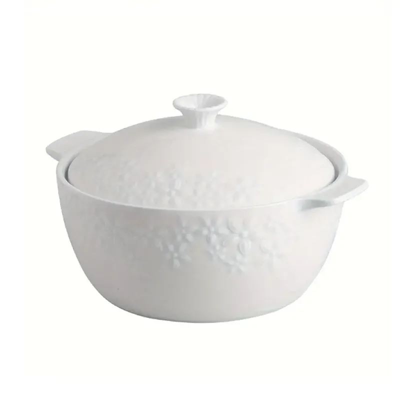 10" Ceramic Round Casserole Cooking Pot -Zg6-018B