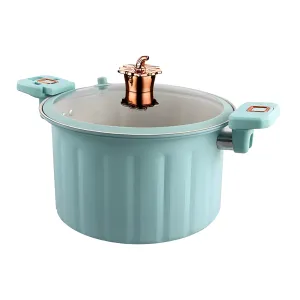 28Cm Micro Pressure Pot With Glass Lid And Resistant Handles Id-115