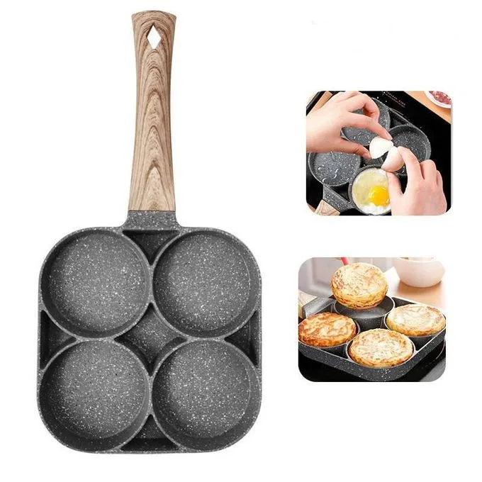 4 slots granite fry pans