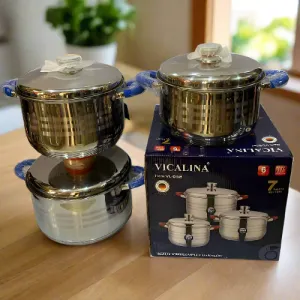 6 Pieces Aluminium Cooking Pot