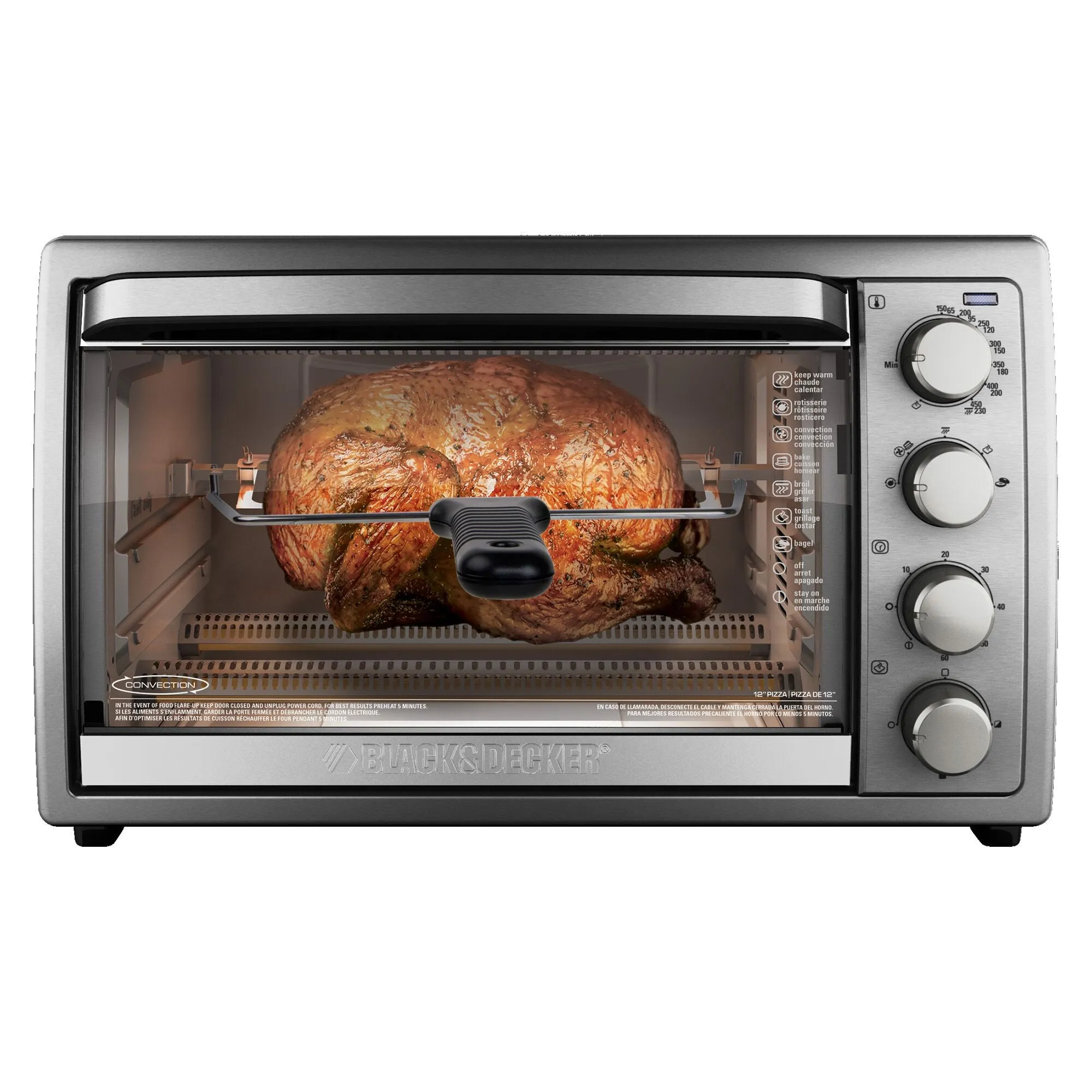 6-Slice Rotisserie Convection Countertop Toaster Oven