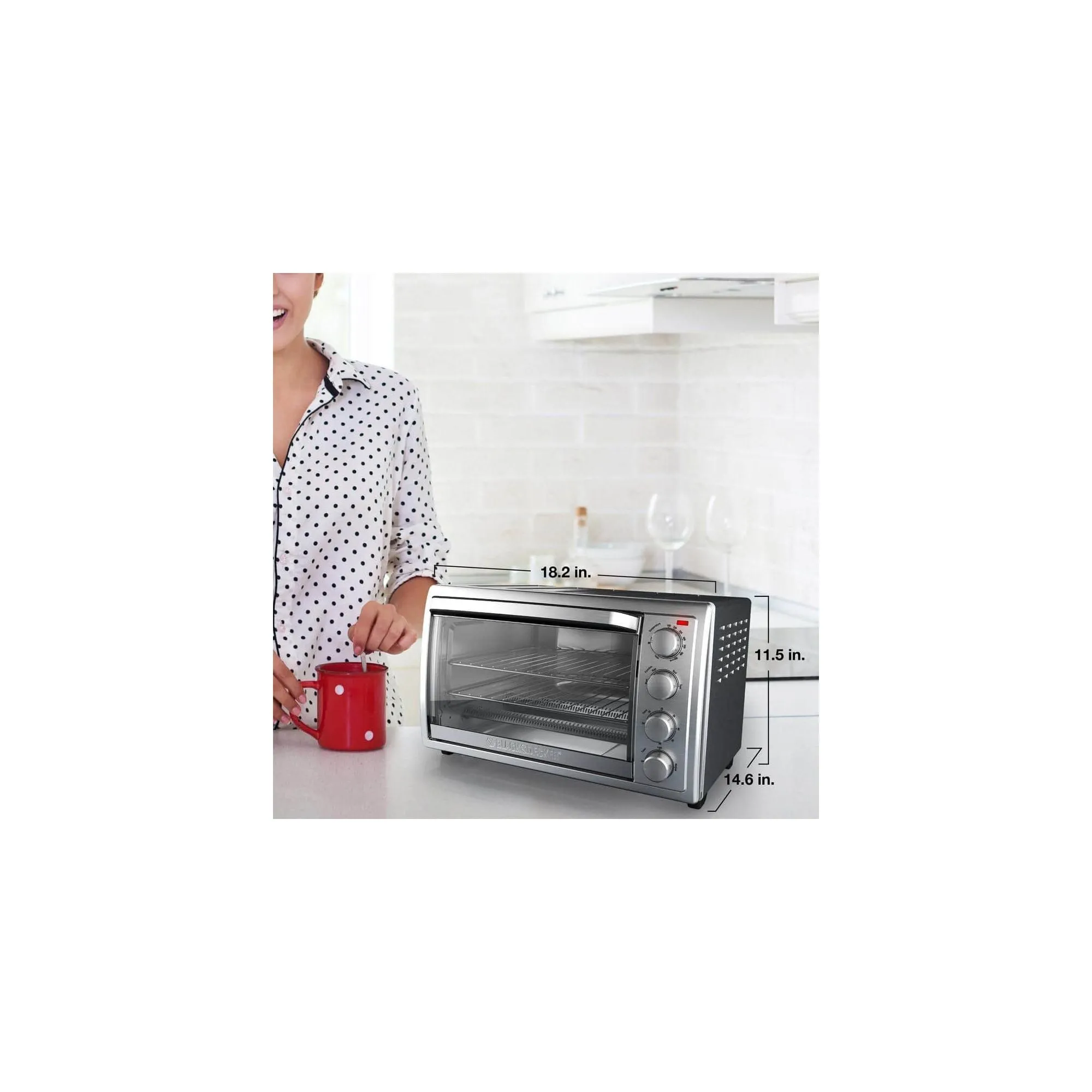 6-Slice Rotisserie Convection Countertop Toaster Oven