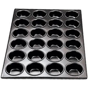 Adcraft Non Stick Muffin Pan 20-1/2" x 14" x 1-1/4" 24-cup