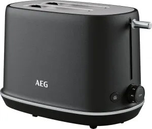 AEG Gourmet 7 T716BPU 980W 2-Slice Toaster, Graphite Grey