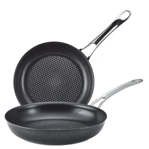 Anolon X SearTech Aluminum Nonstick Cookware 2pk Fry Pan Skillets