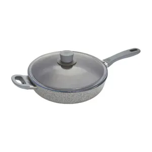 Ballarini 1018388 Parma Plus 3.9-qt Aluminum Nonstick Sauté Pan with Lid and Helper Handle