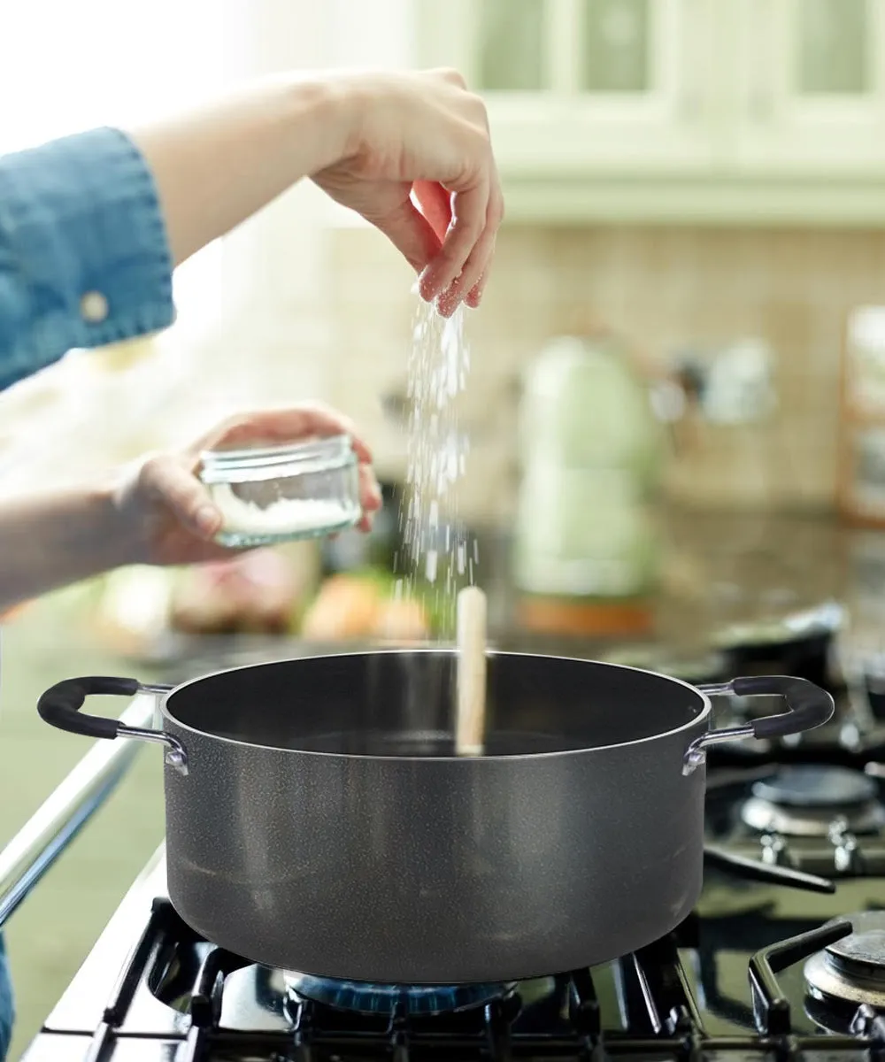 Bene Casa Non-stick speckled Dutch Oven w/ tempered glass lid - (3 sizes)