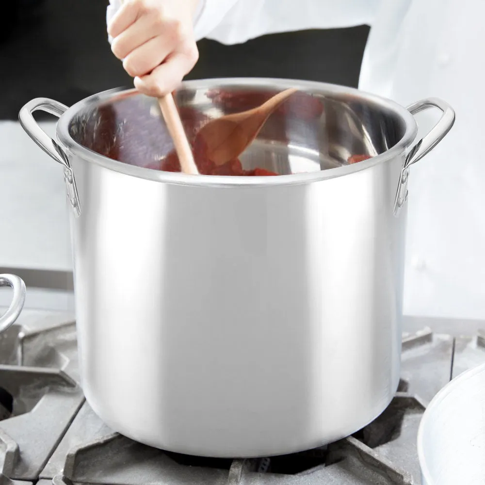 Bene Casa Stainless-Steel Stock Pot w/ lid,  reinforced bottom