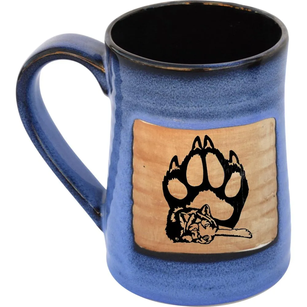 Blue Wolf Ceramic Fluted Pie Pan