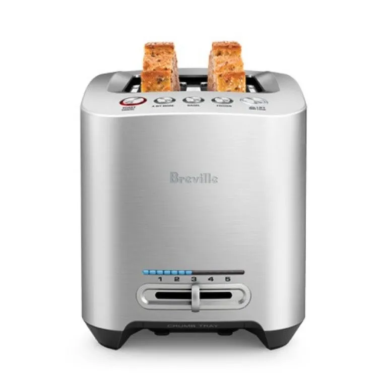 Breville BTA820XL Die-Cast 2-Slice Smart Toaster, Brushed Stainless Steel