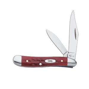 CASE KNIVES POCKET WORN OLD RED BONE PEANUT