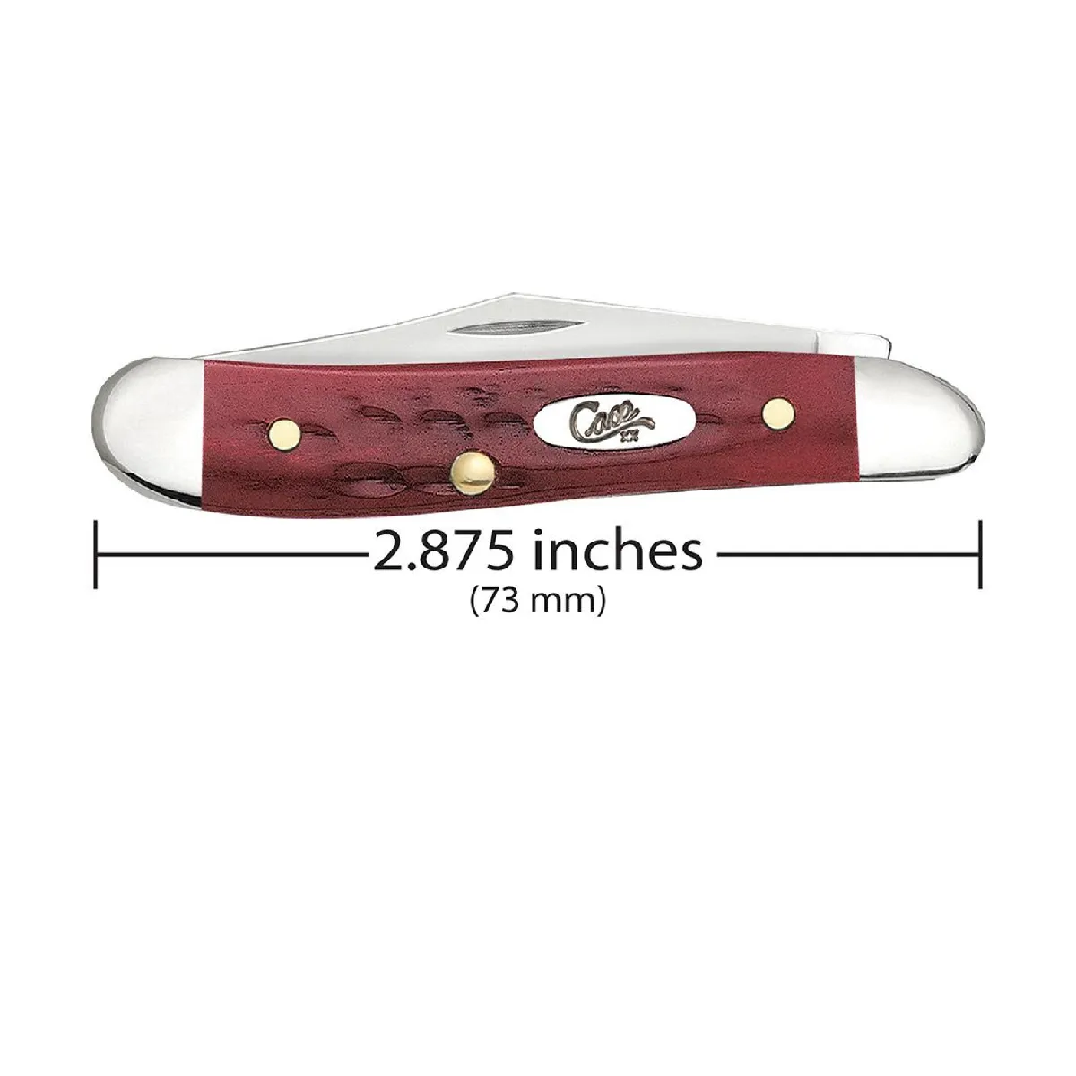 CASE KNIVES POCKET WORN OLD RED BONE PEANUT