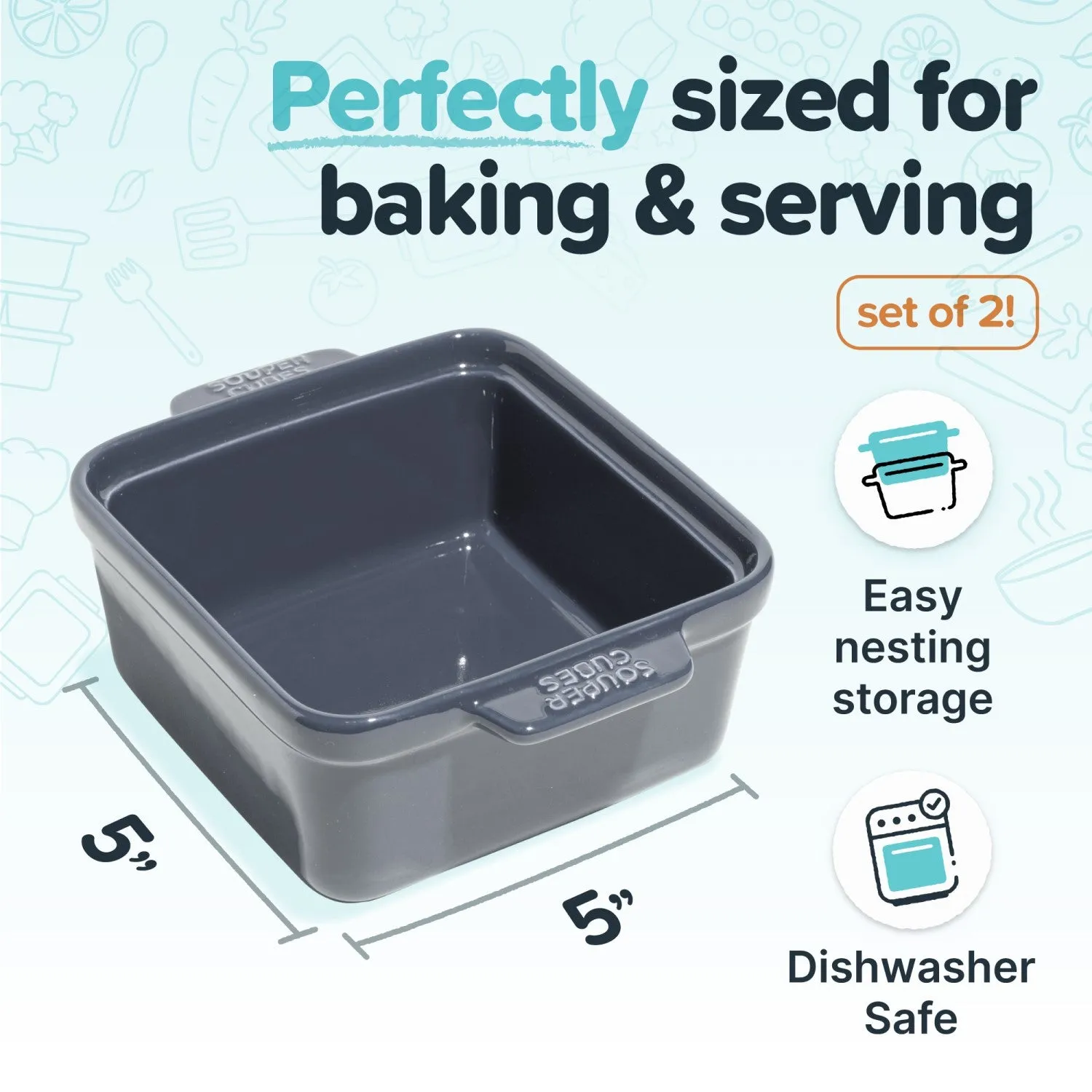 Ceramic Baking Dish - 5" Rectangle