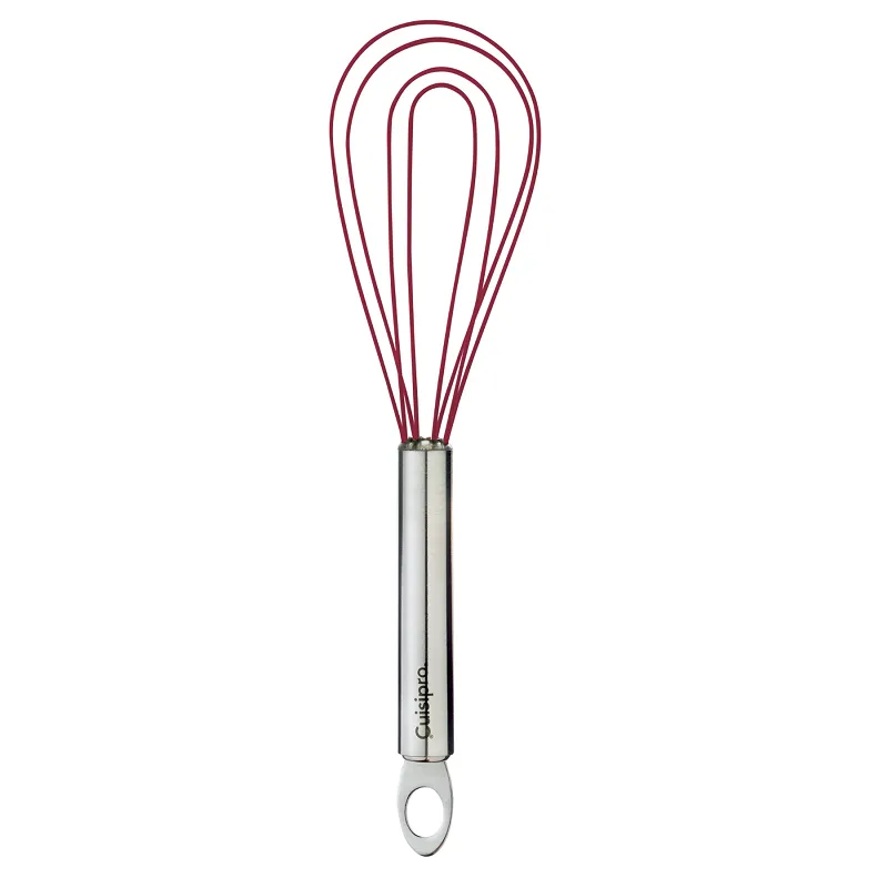 Cuisipro 8" Red Silicone Coated Flat Whisk