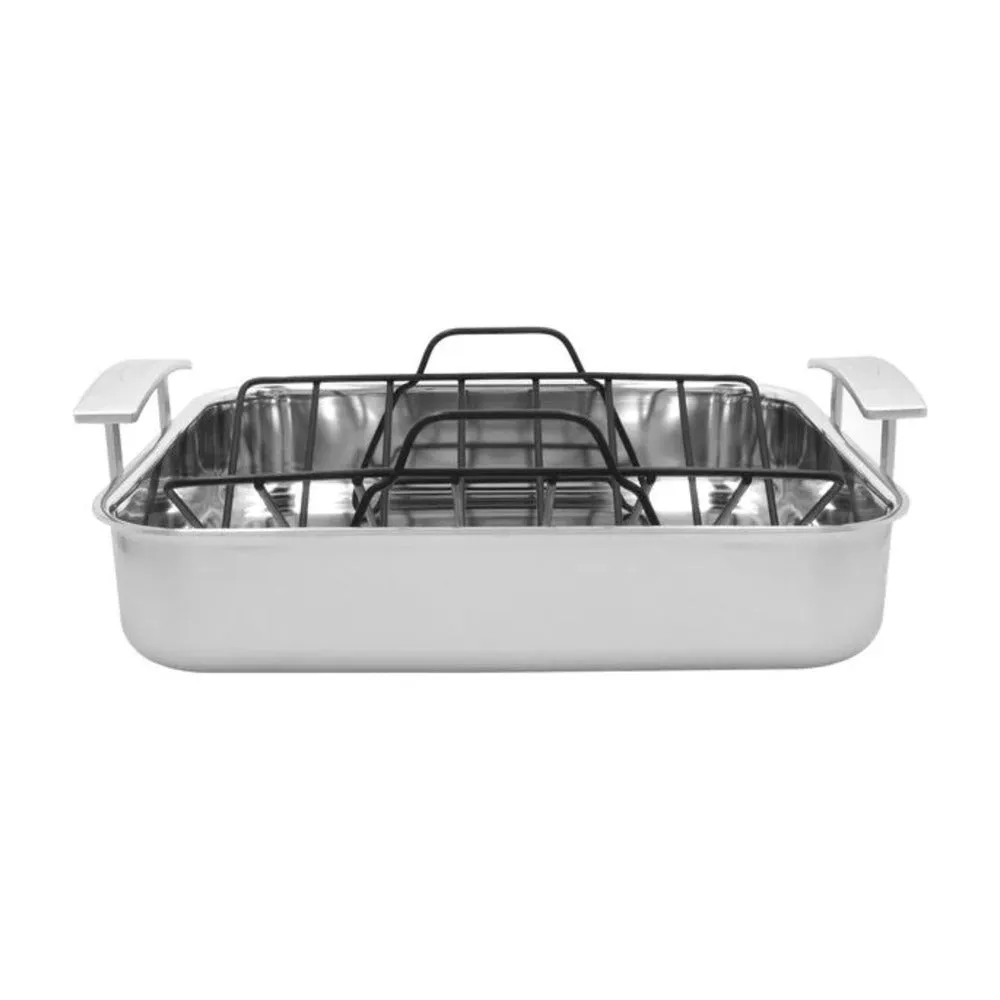 Demeyere 1005315 Stainless Steel Industry Roasting Pan, 15.75"