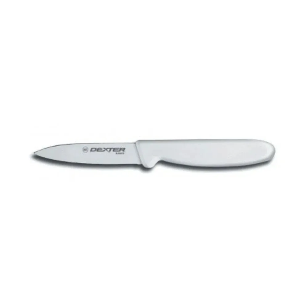 Dexter Russell 31611 Basics 3" Tapered Point Paring Knife White Handle P94843