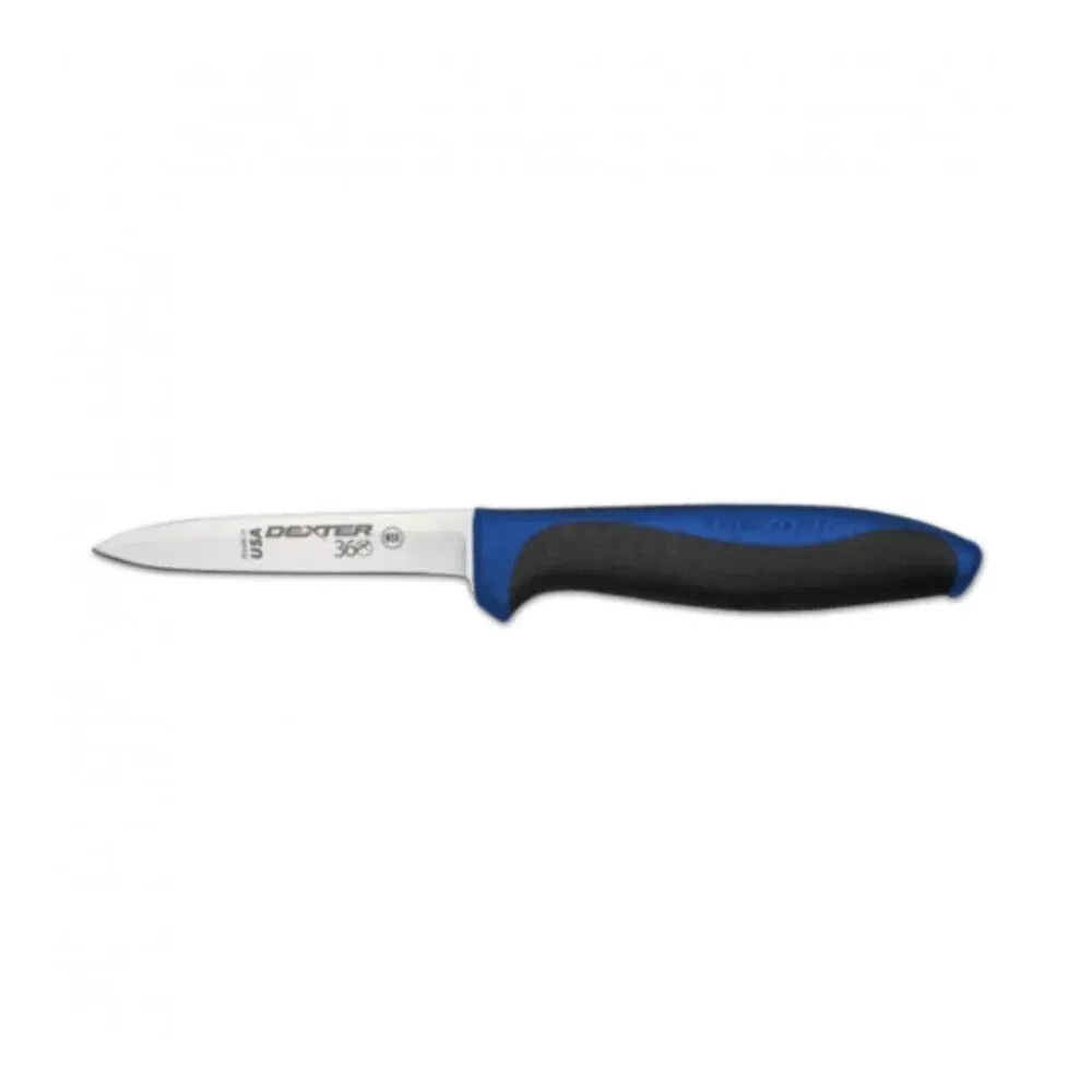 Dexter Russell 36000C 360 Series 3½” paring knife blue handle S360-3½C-PCP