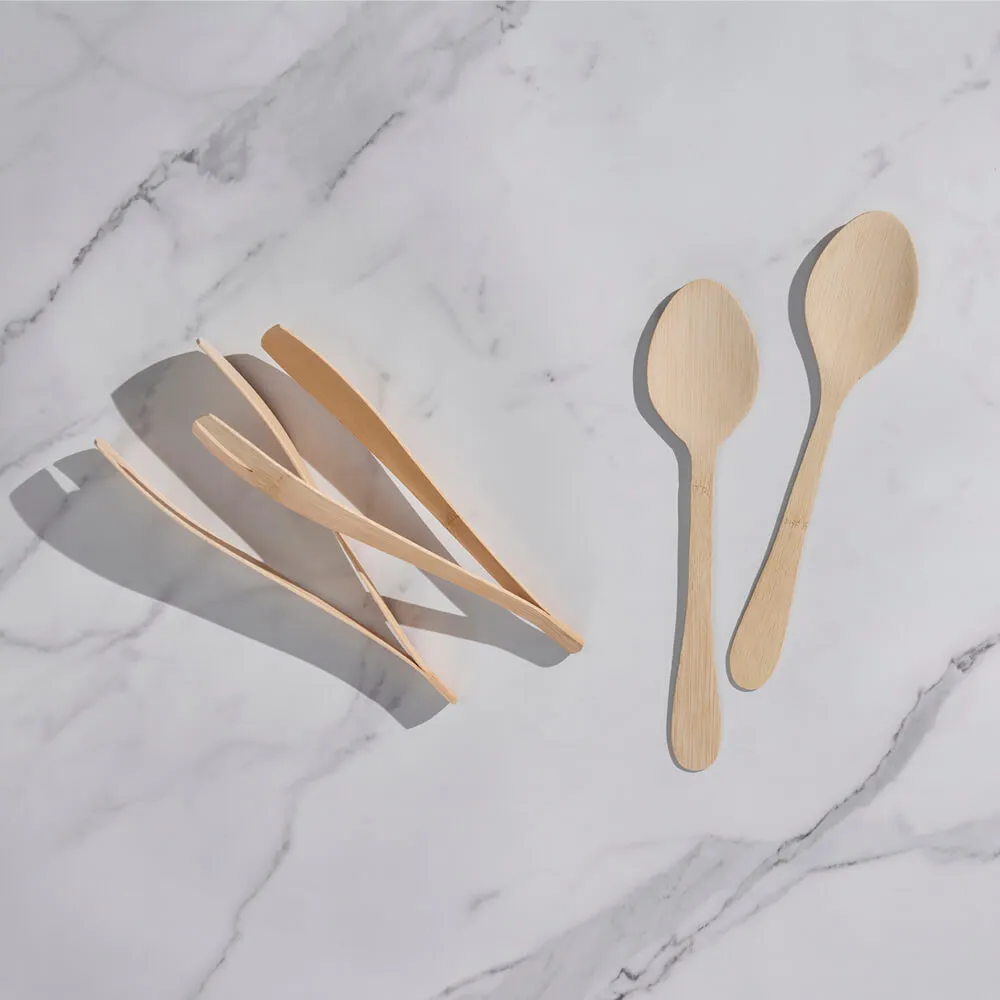 Disposable Bamboo Serving Tongs