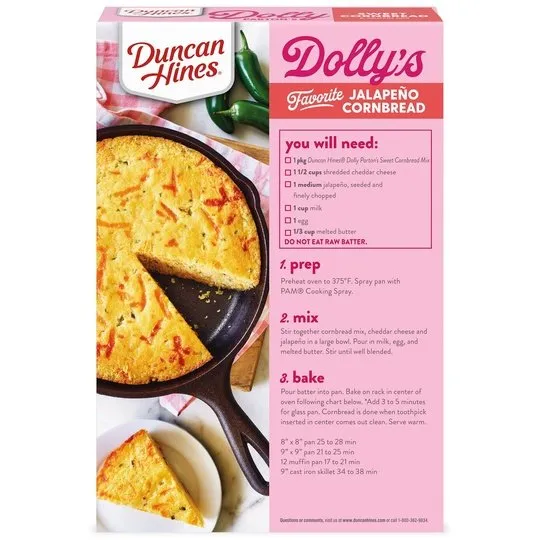 Duncan Hines Dolly Parton's Sweet Cornbread & Muffin Mix, 16 oz.