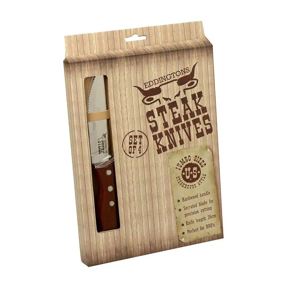 Eddington Jumbo Steak Knives - 4 Pack