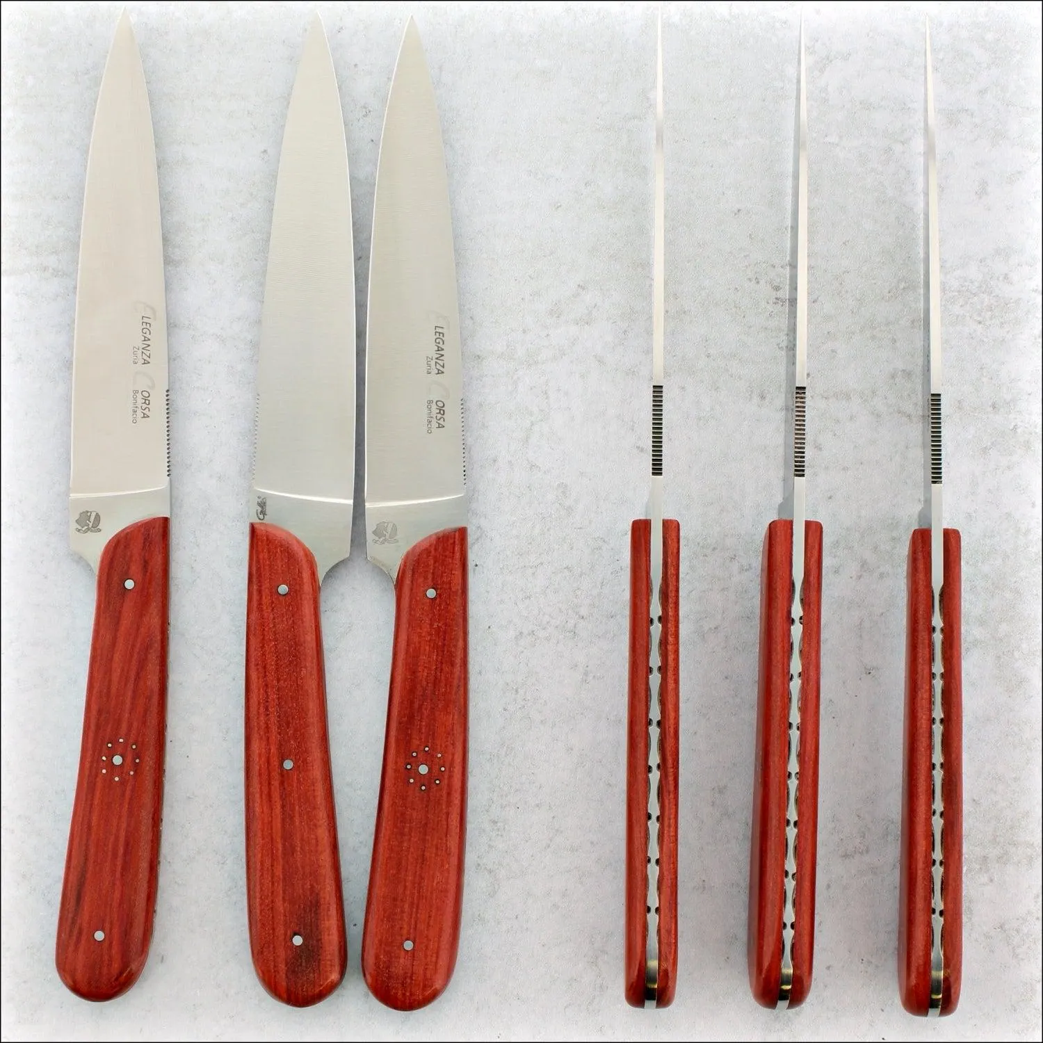 Eleganza Corsa Steak Knives - Rosewood - Set of 6