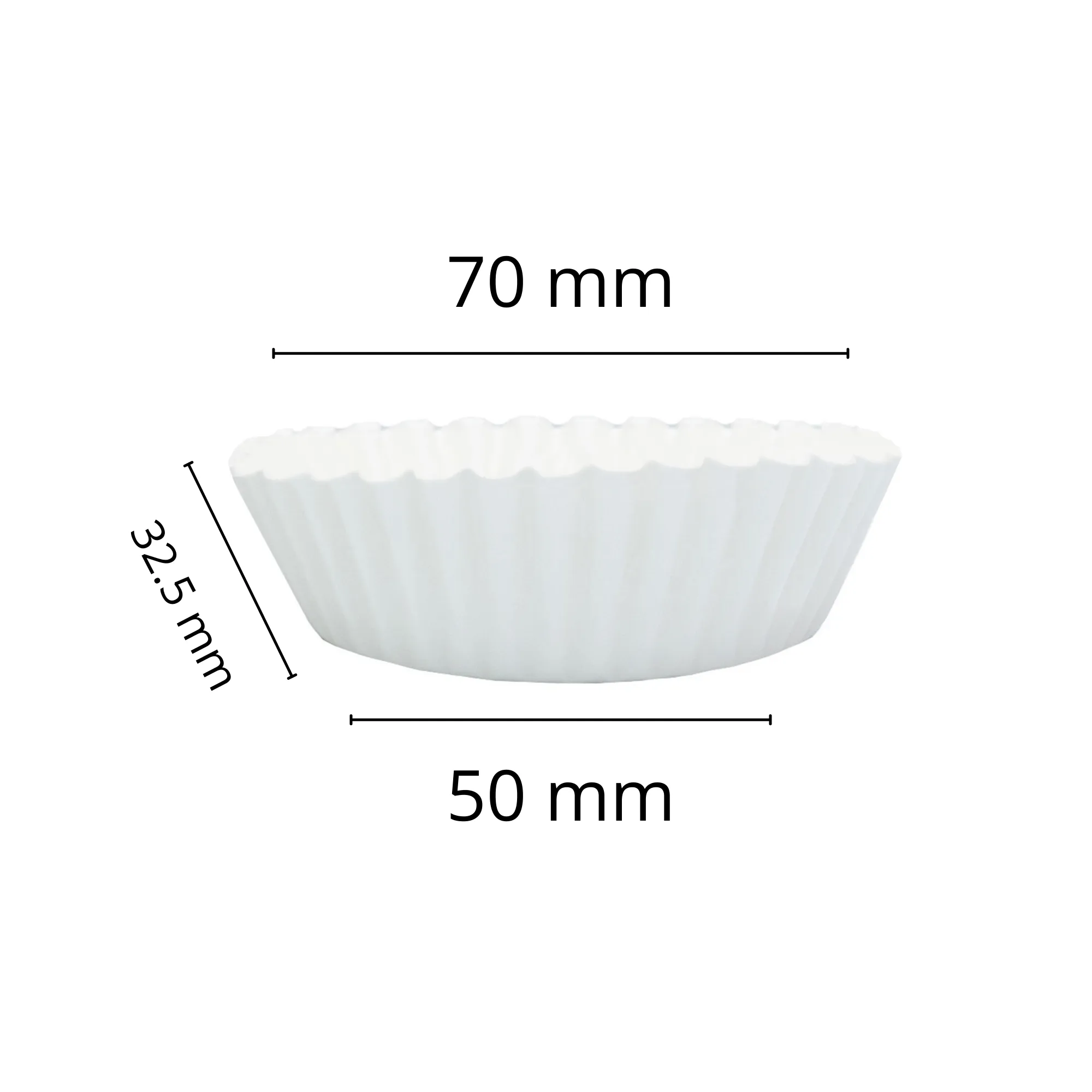 Esslly Pack of 1000 Cupcake Liners | White Cake Cups