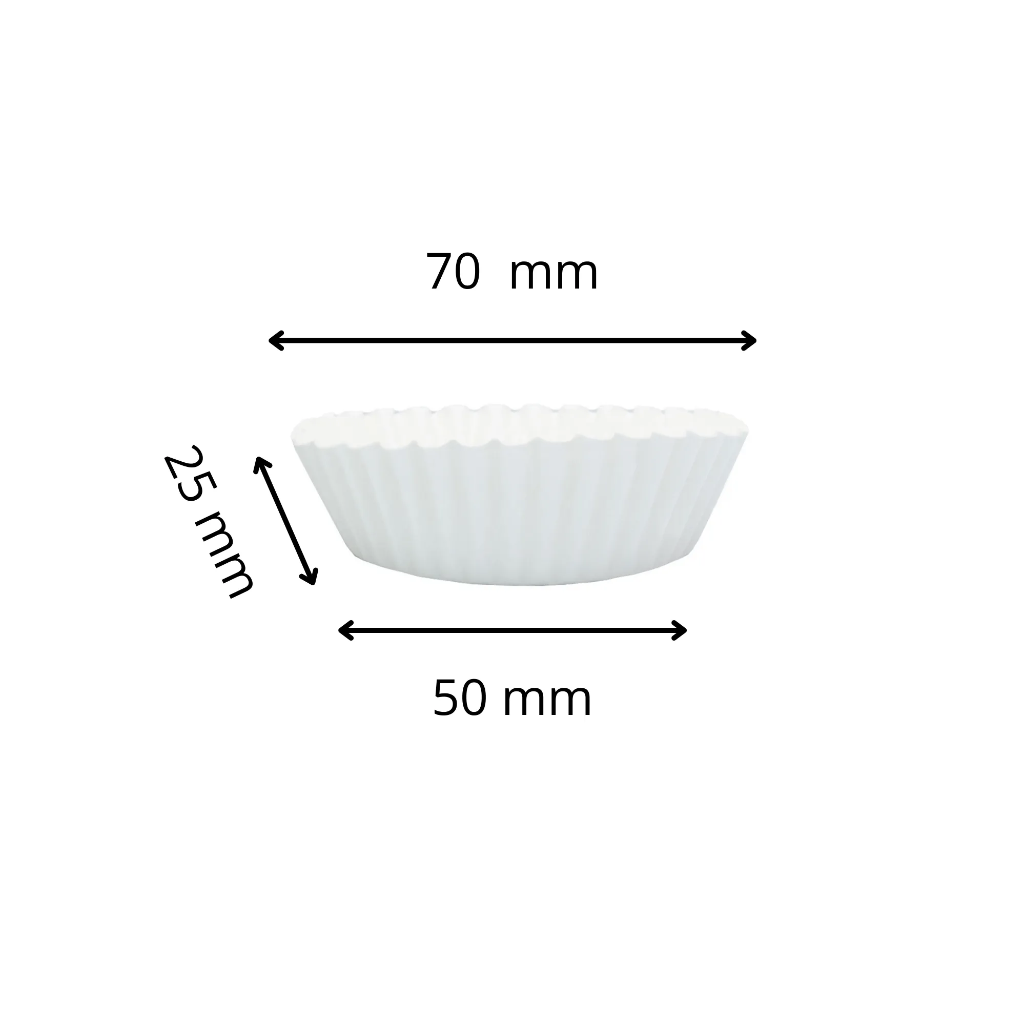 Esslly Pack of 1000 Cupcake Liners | White Cake Cups