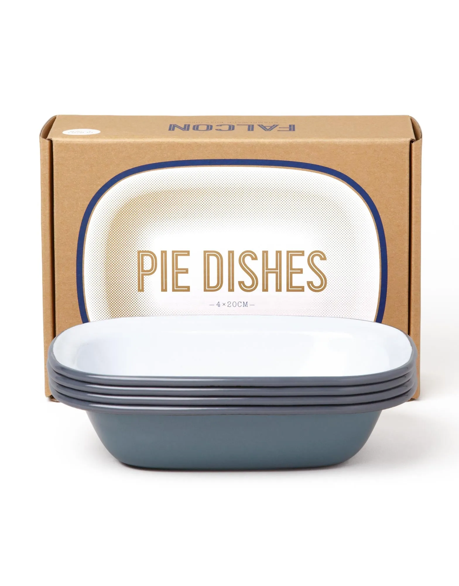 Falcon Enamelware Pie Dishes Set of 4