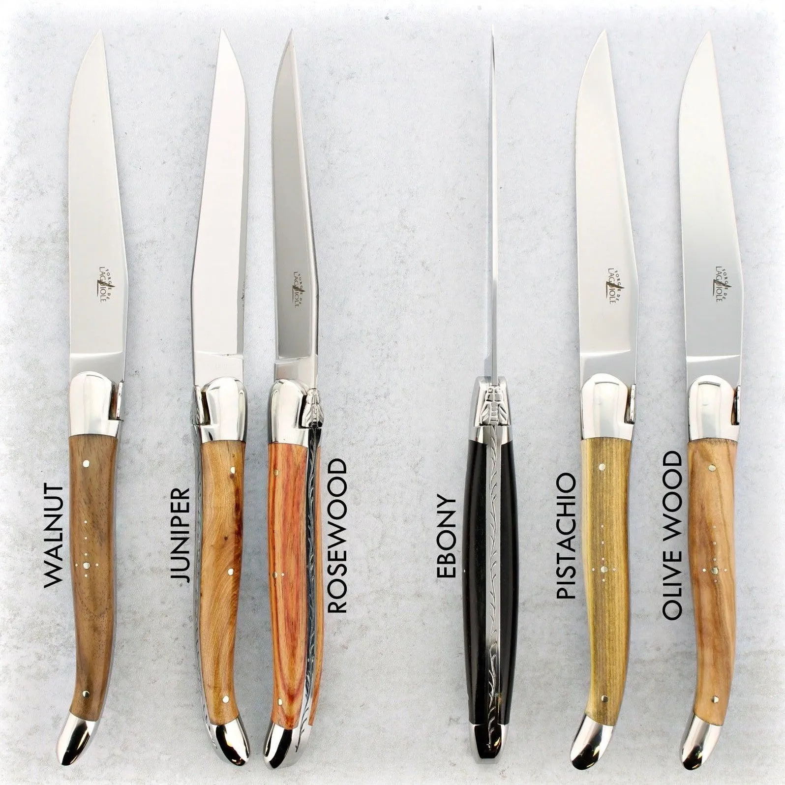 Forge de Laguiole Assorted Steak Knives - Shiny