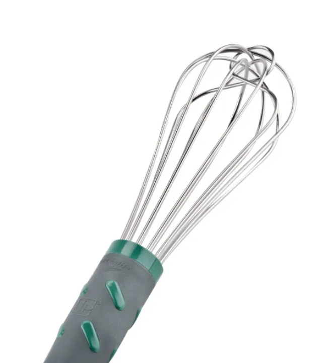 French Whisk Green Handle 10in