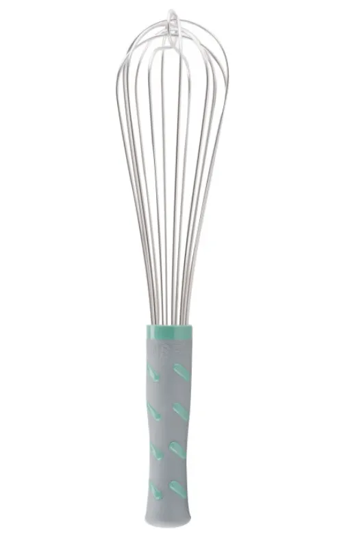 French Whisk Green Handle 12in