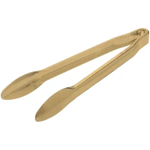 Gold PET Plastic Tongs, 1 Count