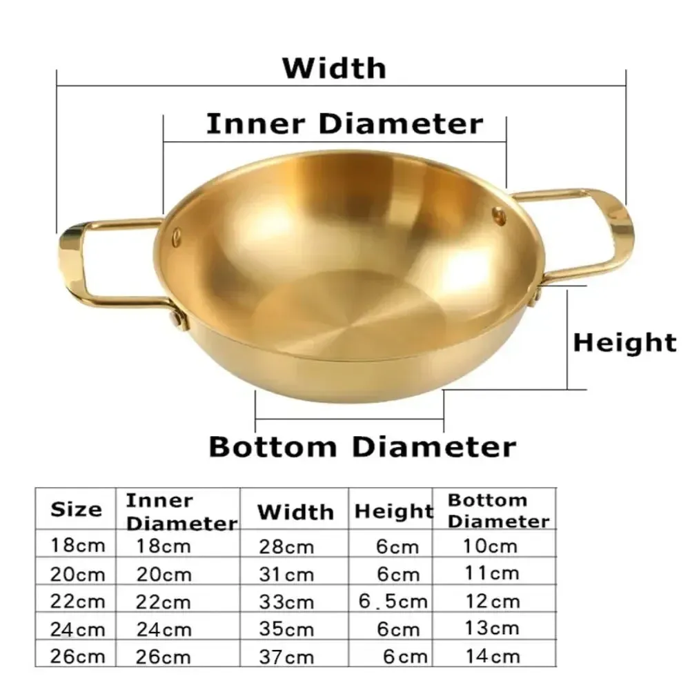 Gold Stainless Steel Pot