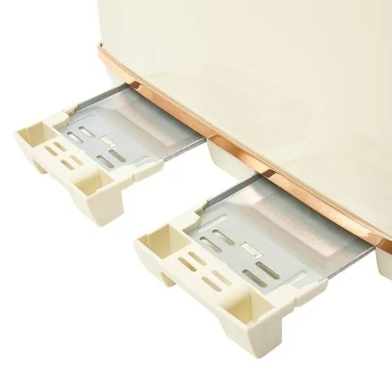 Haden Salcombe Cream And Copper 4 Slice Toaster