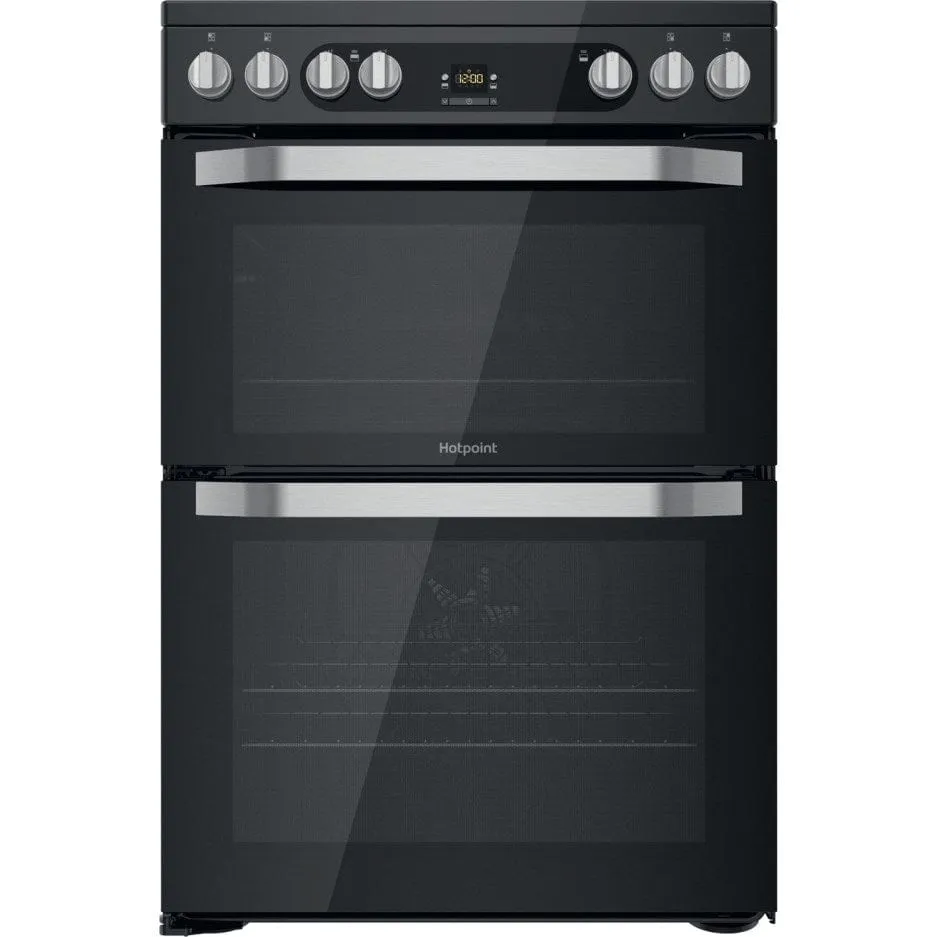 Hotpoint HDM67V9HCB 60cm Double Oven Electric Cooker - Black