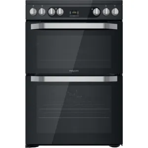 Hotpoint HDM67V9HCB 60cm Double Oven Electric Cooker - Black