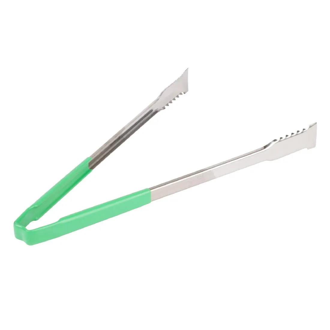 HW996 Vollrath Versagrip Tongs Flat Green 16''