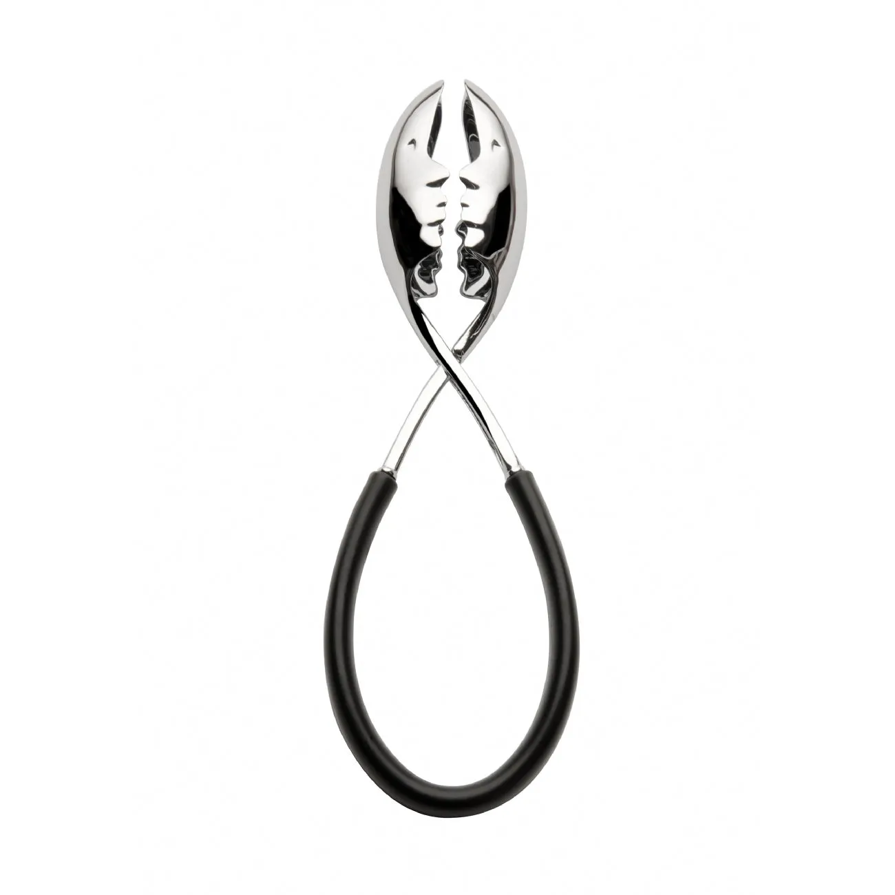 Kiss Black Tongs in Silver