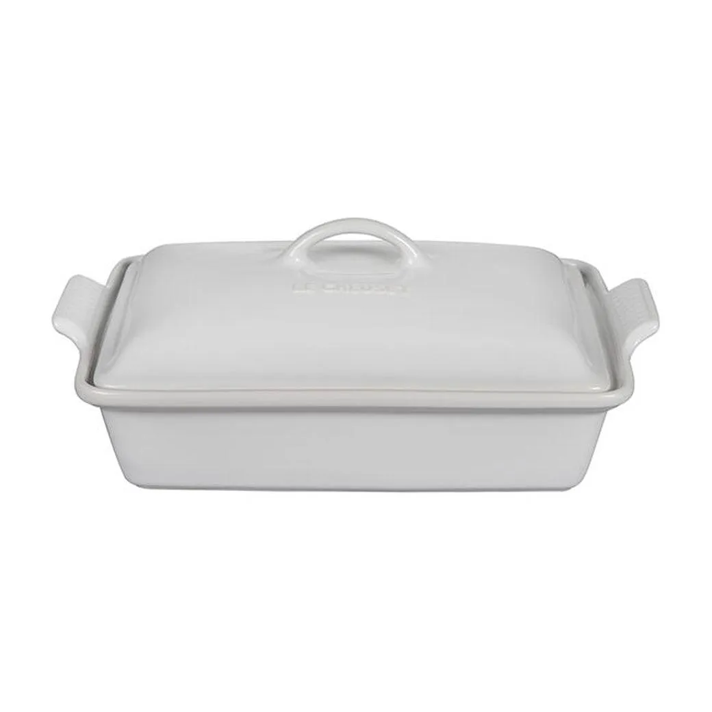 Le Creuset 4 qt Stoneware Heritage Covered Rectangular Casserole