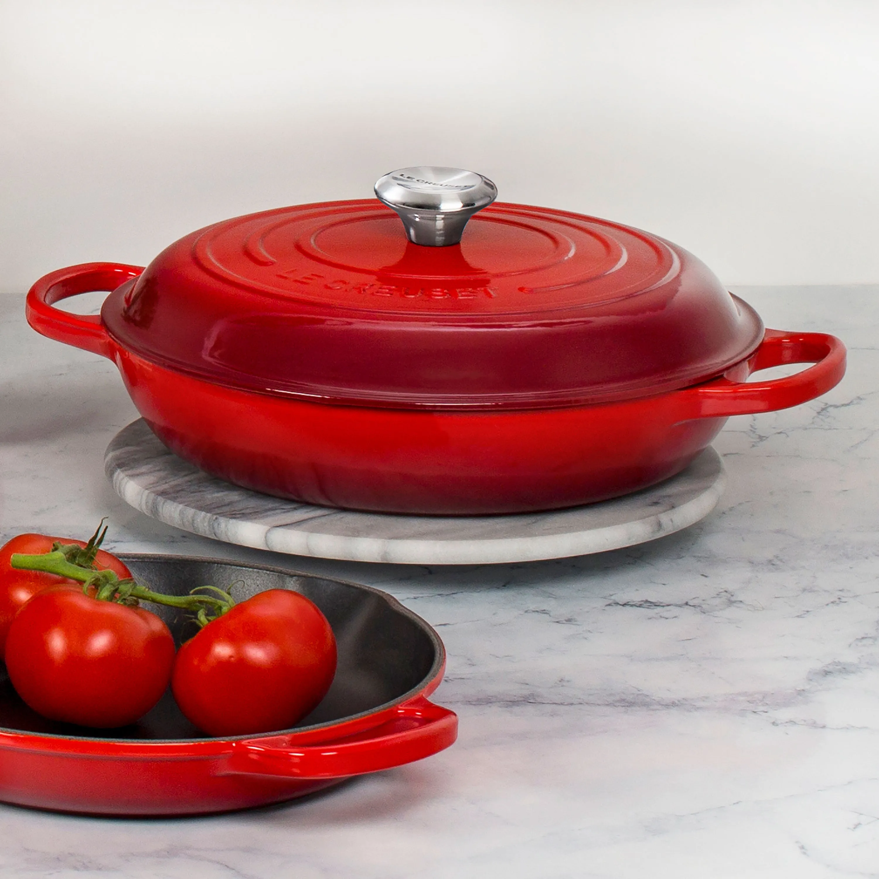 Le Creuset Signature Cast Iron 5-quart Cerise Braiser