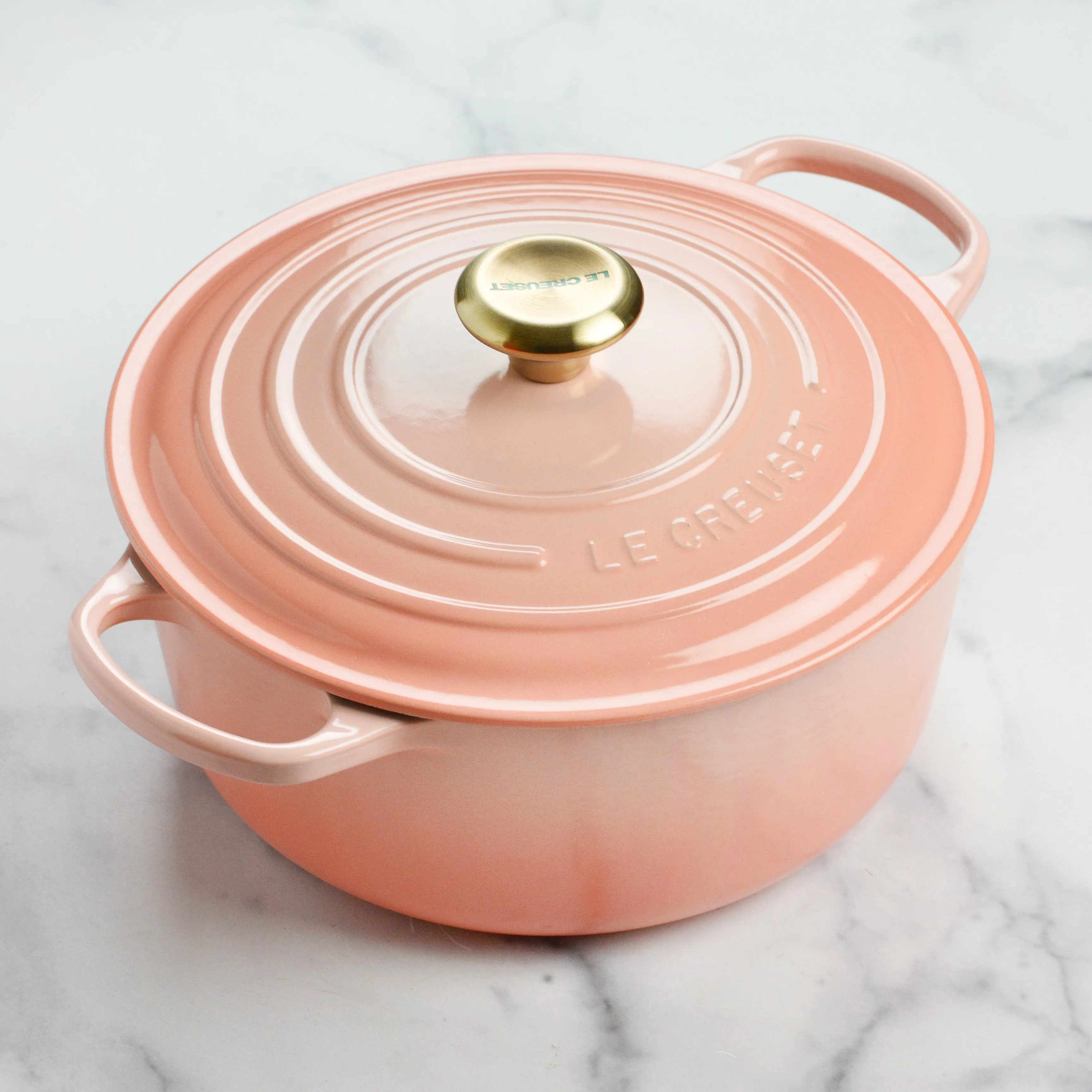 Le Creuset Signature Cast Iron 5.5-quart Peche Round Dutch Oven