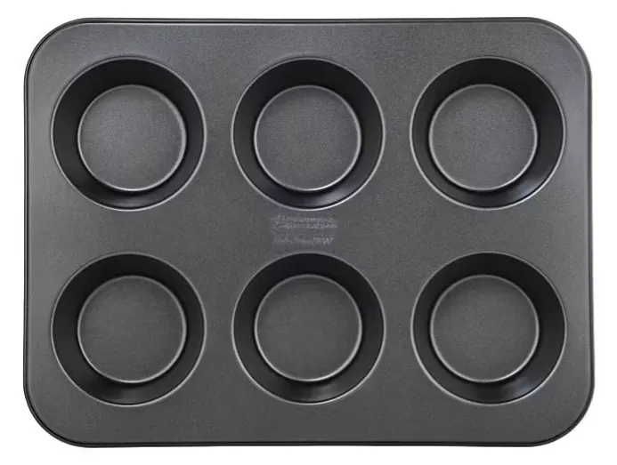 Maxwell & Williams BakerMaker Non-Stick 6 Cup Large Muffin Pan - Black