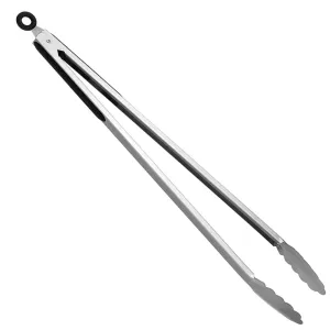 Mr Bar-B-Q Stainless Steel Locking Tongs XL 18" Inch Black Comfort Grip 02861Y