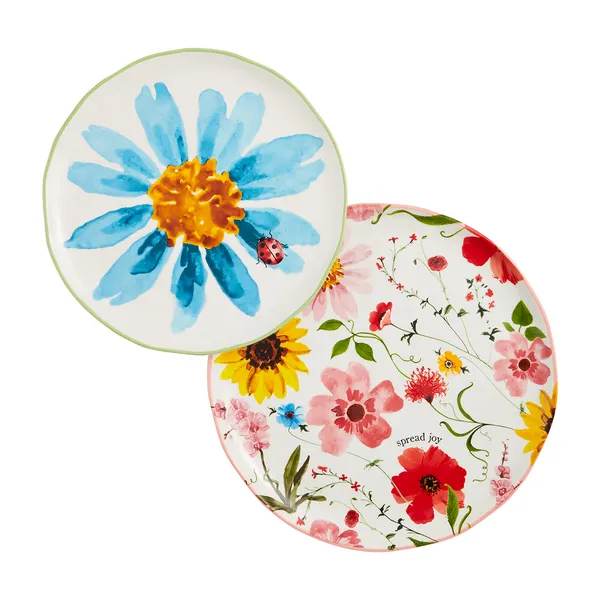 Mud Pie Floral Nested Platter Set