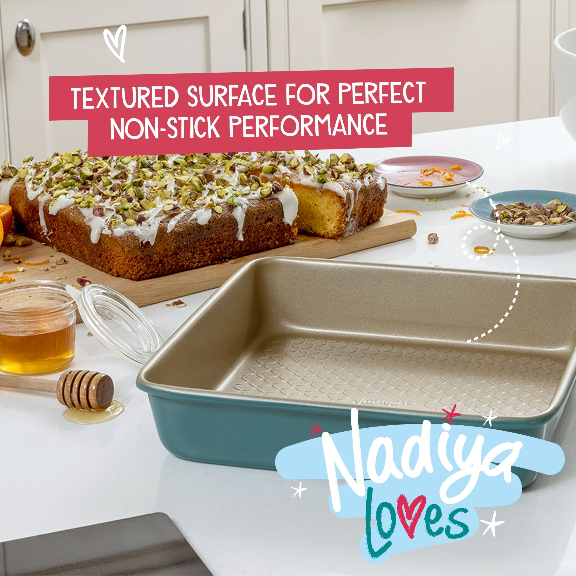 Nadiya Hussain Non-Stick Bakeware Set - 4 Pieces