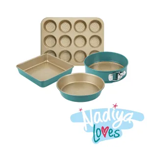 Nadiya Hussain Non-Stick Bakeware Set - 4 Pieces