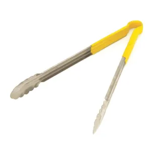 Nella 16" Heavy Duty Utility Tongs with Yellow Handle - 80552