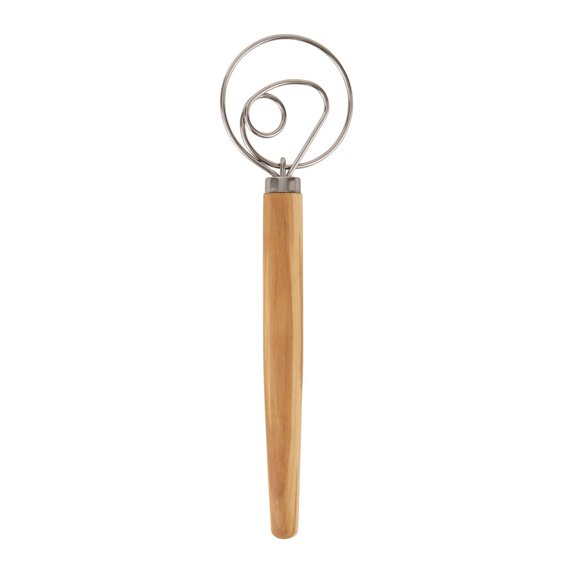 Olive Wood Swedish Dough Whisk