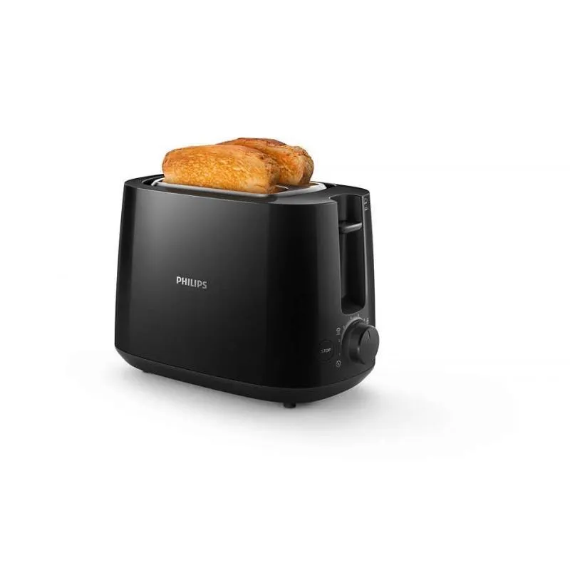 Philips Daily 2 Slot Toaster | 800W Black | HD258191