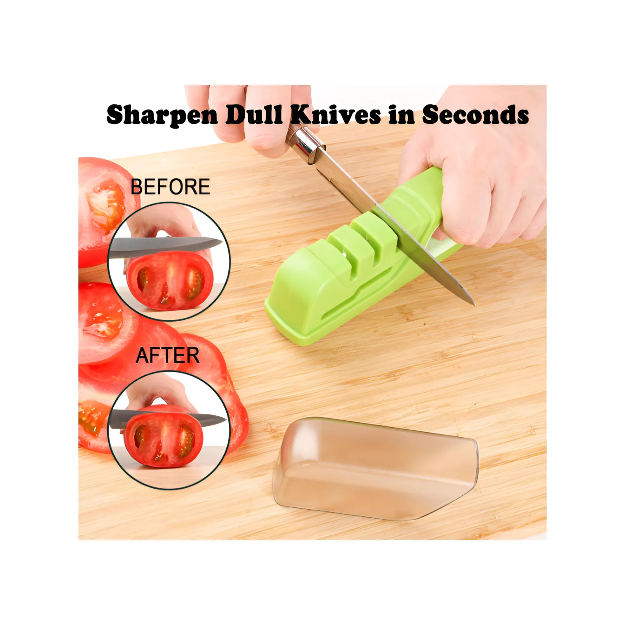 Professional 4 in 1 Kitchen Knife and Scissor Sharpener for Sharp Results